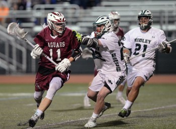 Matt Moore, left, and Garnet Valley will be in action against St. Joseph's Prep in one of the top boys matchups of Saturday's Katie Samson Lacrosse Festival at Radnor High School. (Times Staff/TOM KELLY IV)