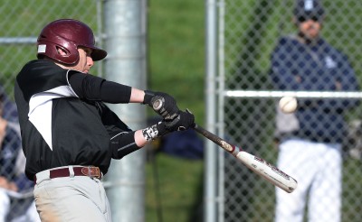 Haverford School's Kevin McGowan has been one of Delco's most prolific hitters this season. (Times Staff/TOM KELLY IV)
